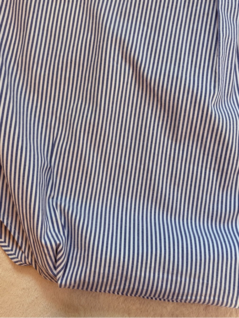 T Tahari Blue and White Striped Henley Pop Over Blouse Sz XL - Picture 10 of 10